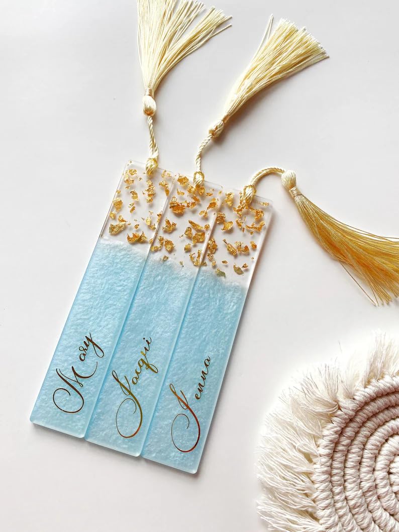 Personalized Resin Name Bookmark